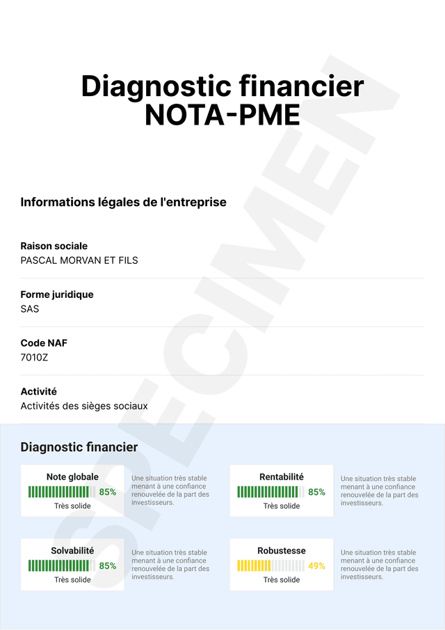 Exemple de document NOTA PME