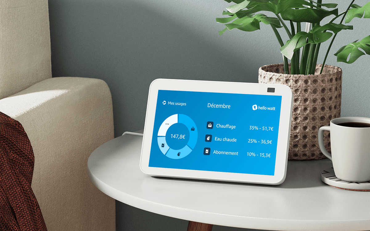 L’Alexa d’Amazon intègre Hello Watt pour suivre la consommation énergétique de sa maison