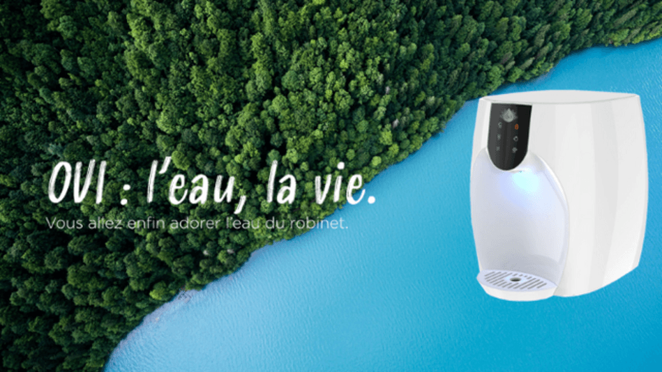 Ovibar, la fontaine à eau filtrante soutenu par Tony Parker, Marc Simoncini et Eric Larchevêque