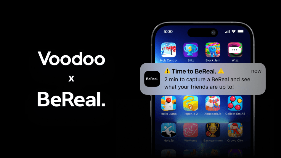 L’éditeur français de jeux vidéo Voodoo acquiert le réseau social BeReal pour 500 millions d’euros