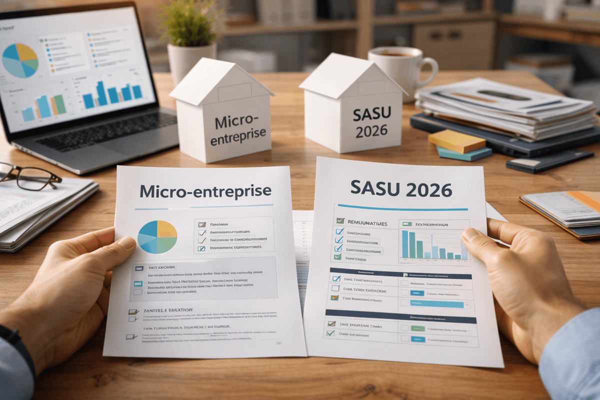 Micro-entreprise ou SASU en 2026 : le vrai comparatif