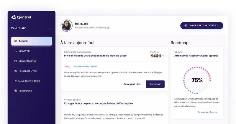 Qontrol (cybersécurité) lève 1,5 million d’euros