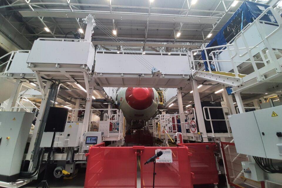 Airbus inaugure une nouvelle ligne d'assemblage d'A321 à Blagnac