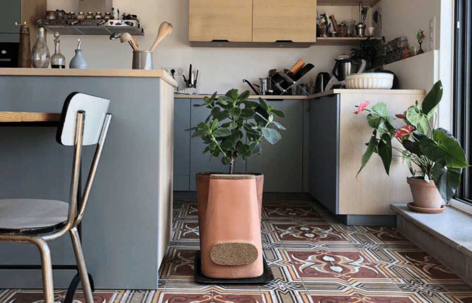 Transfarmers : le pot de fleurs écologique pour composter à domicile
