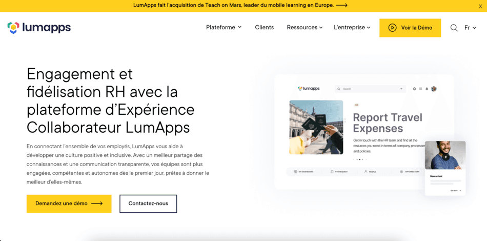 LumApps acquiert Teach On Mars