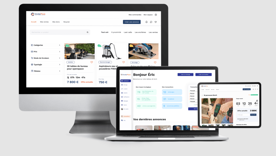 La plateforme CircularPlace lève 1,4 million d’euros